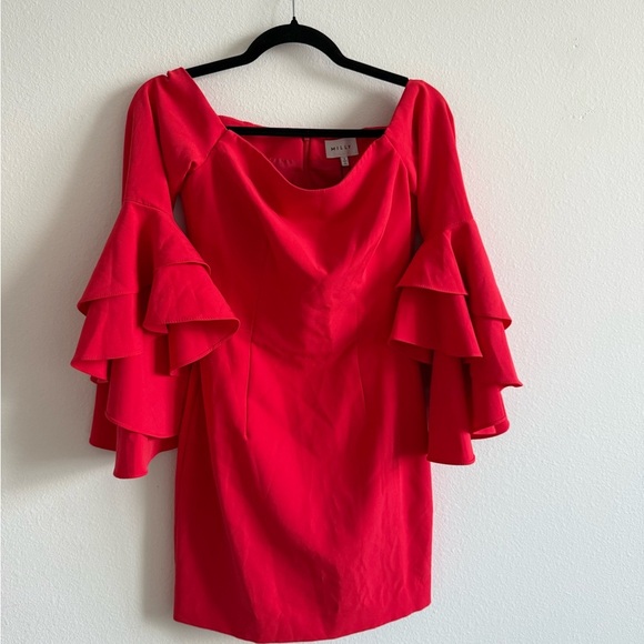 NWT Milly Shoulder Mini Dress - Picture 4 of 7